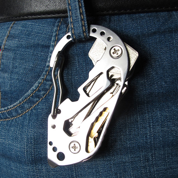 Multifunction Stainless Steel Key Holder Organizer Clip